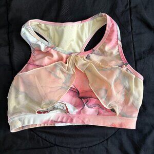 NWOT The Bendy Brand Sports Bra - Pastel river print, Size S